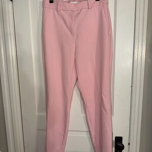 H&M Straight-Leg Pink Tailored Pants